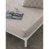 Sábana Bajera Ajustable Naturals ELBA Gris claro 150 x 200 (Cama de 150)