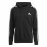 Sudadera con Capucha Hombre Adidas Essentials 3 Stripes Negro