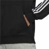 Sudadera con Capucha Hombre Adidas Essentials 3 Stripes Negro