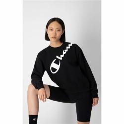 Sudadera sin Capucha Mujer Champion Diagonal Logo Negro