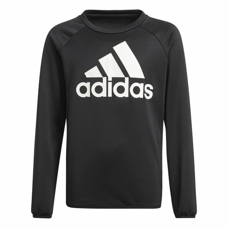 Sudadera sin Capucha Niño Adidas Designed To Move Big Logo Negro