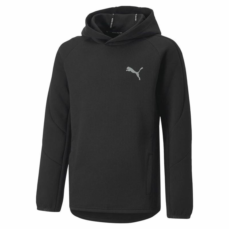 Sudadera con Capucha Unisex Puma Evostripe Youth Negro