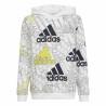 Sudadera con Capucha Unisex Adidas Brand Love Blanco