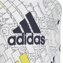 Sudadera con Capucha Unisex Adidas Brand Love Blanco