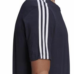 Camiseta de Manga Corta Hombre Essentials 3 bandas Adidas Legend Ink Azul Azul oscuro