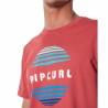 Camiseta de Manga Corta Hombre Rip Curl El Mama Rojo