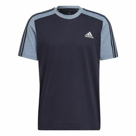 Camiseta de Manga Corta Hombre Adidas Essentials Mélange Azul oscuro