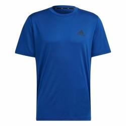 Camiseta de Manga Corta Hombre  Aeroready Designed To Move Adidas Azul