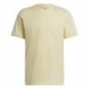 Camiseta de Manga Corta Hombre Adidas Essentials 3 Bandas  Amarillo