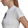 Camiseta de Manga Corta Mujer Adidas Primeblue D2M Logo Sport  Blanco