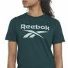 Camiseta de Manga Corta Mujer Reebok  Identity Cian