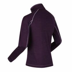 Camiseta de Manga Larga de Mujer Regatta Yonder Half-Zip Púrpura