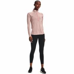 Camiseta de Manga Corta Mujer Under Armour  Tech 1/2 Zip Rosa