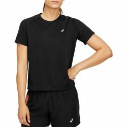 Camiseta de Manga Corta Mujer Asics  Icon SS Negro