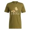 Camiseta de Manga Corta Hombre Adidas Art Bos Graphic Oliva