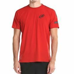 Camiseta de Manga Corta Hombre Bullpadel Odeon Tl Rojo