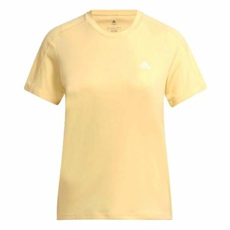 Camiseta de Manga Corta Mujer Adidas Run It Amarillo