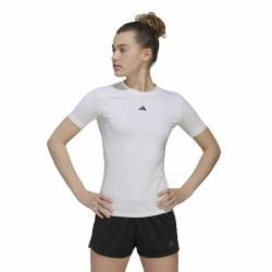 Camiseta de Manga Corta Mujer Adidas Techfit Training Blanco