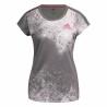 Camiseta de Manga Corta Mujer Adidas Gris oscuro