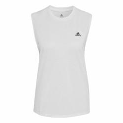 Camiseta para Mujer sin Mangas Adidas Muscle Run Icons Blanco