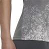 Camiseta de Manga Corta Mujer Adidas Gris oscuro