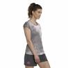 Camiseta de Manga Corta Mujer Adidas Gris oscuro