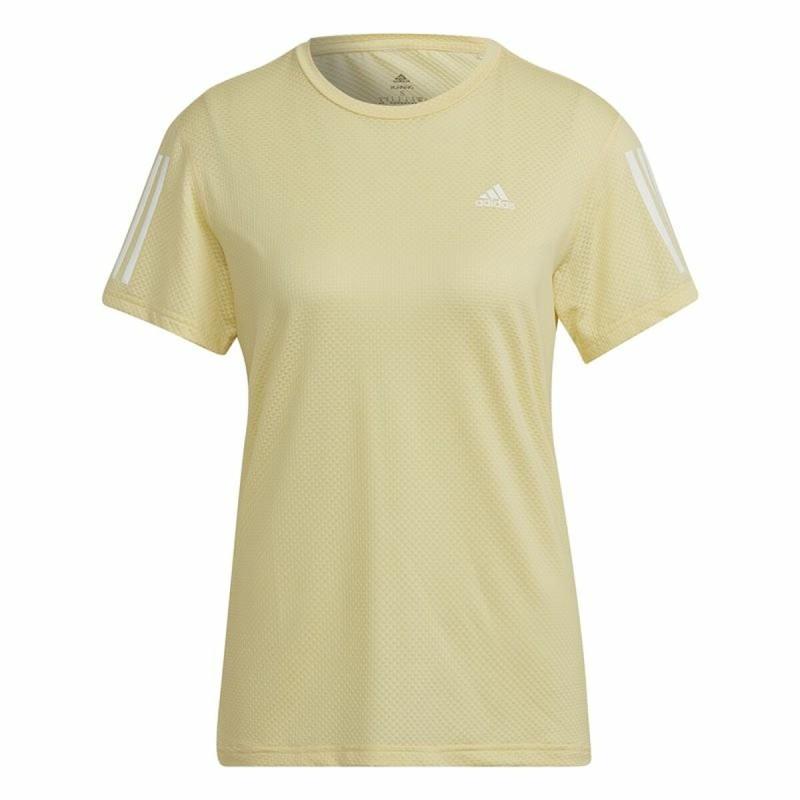 Camiseta de Manga Corta Mujer Adidas Own Cooler Amarillo