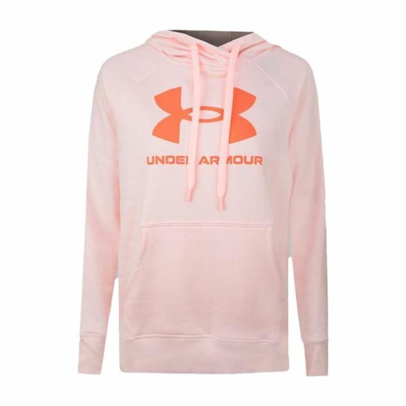 Sudadera con Capucha Mujer Under Armour Rival Fleece Rosa