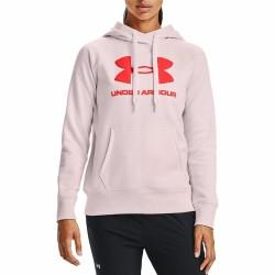 Sudadera con Capucha Mujer Under Armour Rival Fleece Rosa