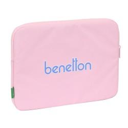 Funda para Portátil Benetton Pink Rosa (34 x 25 x 2 cm)