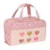 Neceser Escolar Glow Lab Hearts Rosa (31 x 14 x 19 cm)