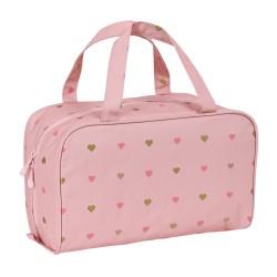 Neceser Escolar Glow Lab Hearts Rosa (31 x 14 x 19 cm)