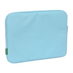 Funda para Portátil Benetton Sequins Azul claro (34 x 25 x 2 cm)