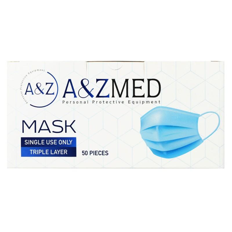 Mascarilla Quirúrgica Desechable de 3 Capas A & Z (50 Unidades)