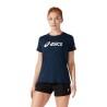 Camiseta de Manga Corta Mujer Asics Core Azul marino