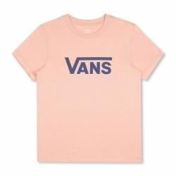 Camiseta de Manga Corta Mujer Vans Drop V SS Crew-B W Peach Salmón