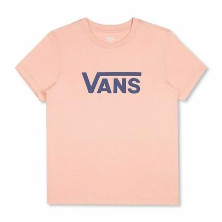 Camiseta de Manga Corta Mujer Vans Drop V SS Crew-B W Peach Salmón