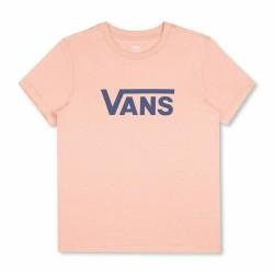 Camiseta de Manga Corta Mujer Vans Drop V SS Crew-B W Peach Salmón