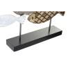 Figura Decorativa DKD Home Decor 65,4 x 9,5 x 43 cm Negro Azul Marrón Espirales (2 Unidades)