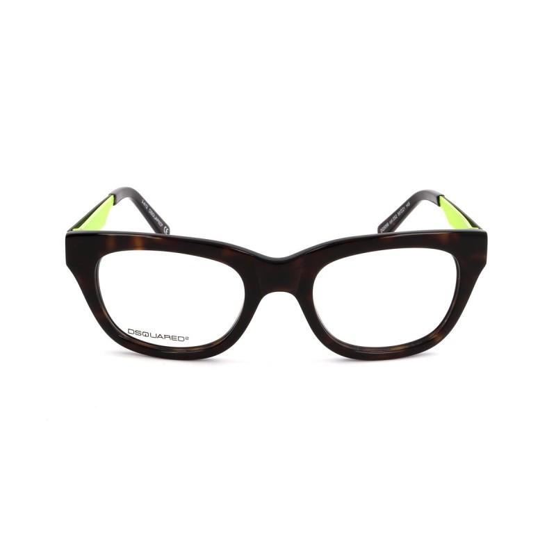 Montura de Gafas Unisex Dsquared2 DQ5096-052 Marrón Ø 50 mm