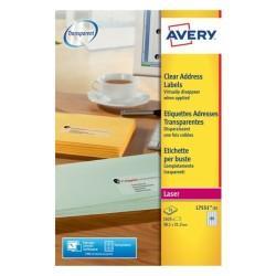 Etiquetas adhesivas Avery Transparente 210 x 297 mm 38,1 x 21,2 mm