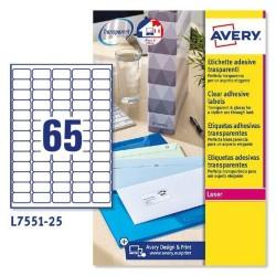 Etiquetas adhesivas Avery Transparente 210 x 297 mm 38,1 x 21,2 mm