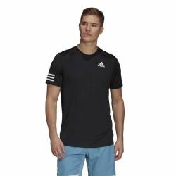 Camiseta de Manga Corta Hombre Adidas Club Tennis 3 Stripes Negro