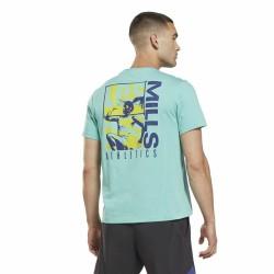 Camiseta de Manga Corta Hombre Reebok Graphic Les Mills® Aguamarina