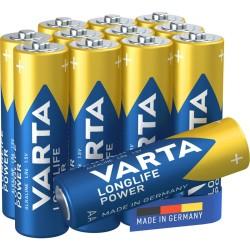 Pilas Alcalinas Varta Longlife Power AA 1,5 V (12 Unidades)