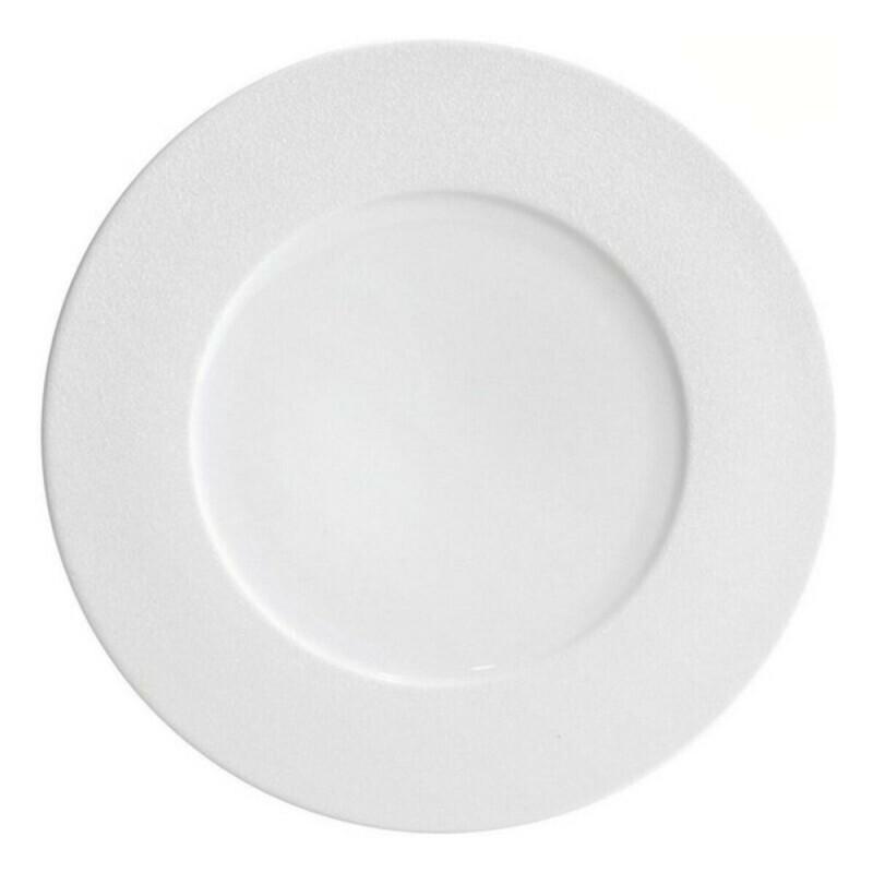 Plato Llano Globe Sahara Porcelana Blanco (Ø 32,5 cm)