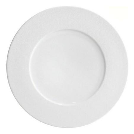 Plato Llano Globe Sahara Porcelana Blanco (Ø 32,5 cm)