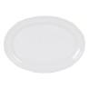 Fuente de Cocina Feuille Oval Porcelana Blanco (28 x 20,5 cm)