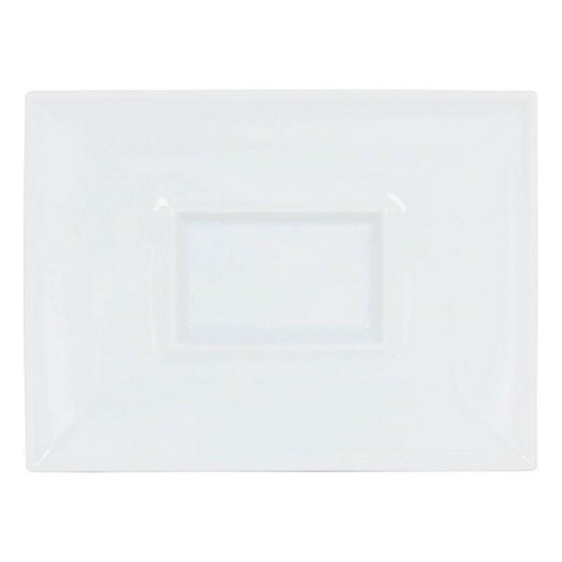 Plato Llano Gourmet Porcelana Blanco (29,5 x 22 x 3 cm)