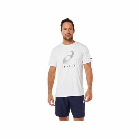 Camiseta de Manga Corta Hombre Asics Court Spiral Tee Blanco